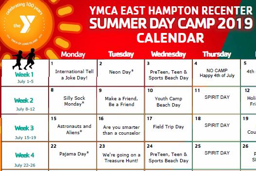 YMCA East Hampton RECenter Summer Day Camp | YMCA of Long Island